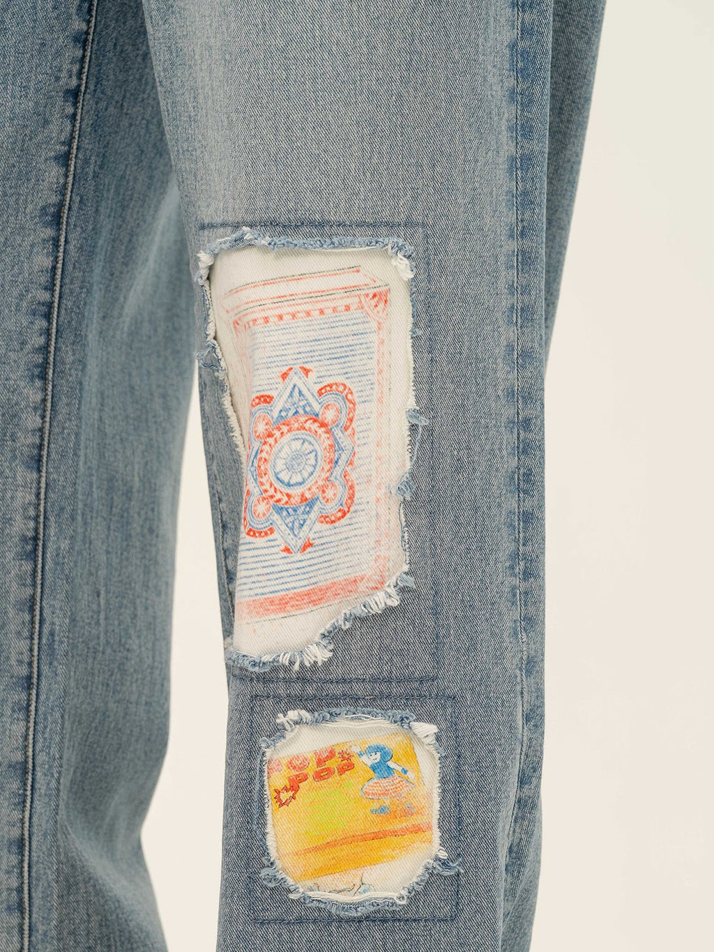 Randomevent collage ruins washed jeans street vintage