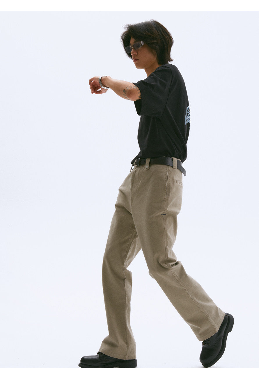 "Old Roads"Flared Chinos Pants