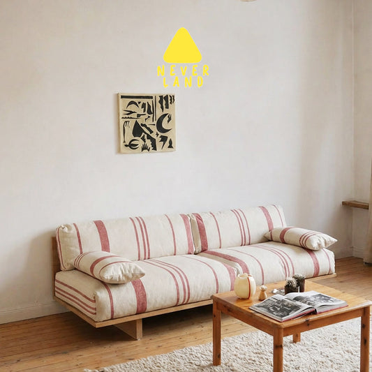 [NEVERLAND Authentic] Original Design Simple Modern Detachable Washable Natural Wood White Oak Sofa NORA
