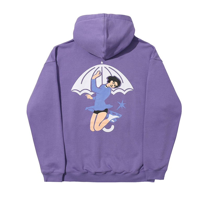 [France] HELAS 25WIN SCATING HOODIE ice skating-themed umbrella logo hoodie