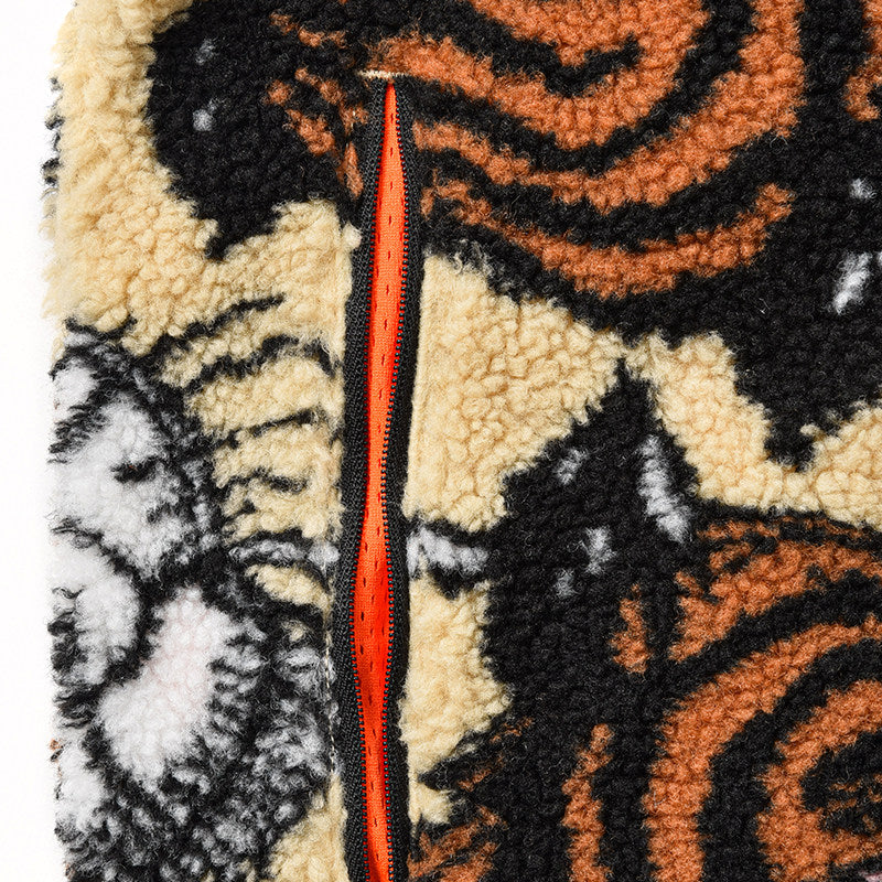 SOULGOODS Soul Tiger Official Full Tiger Head Polar Fleece Jacket Warm Daily Autumn and Winter New Product 25FW