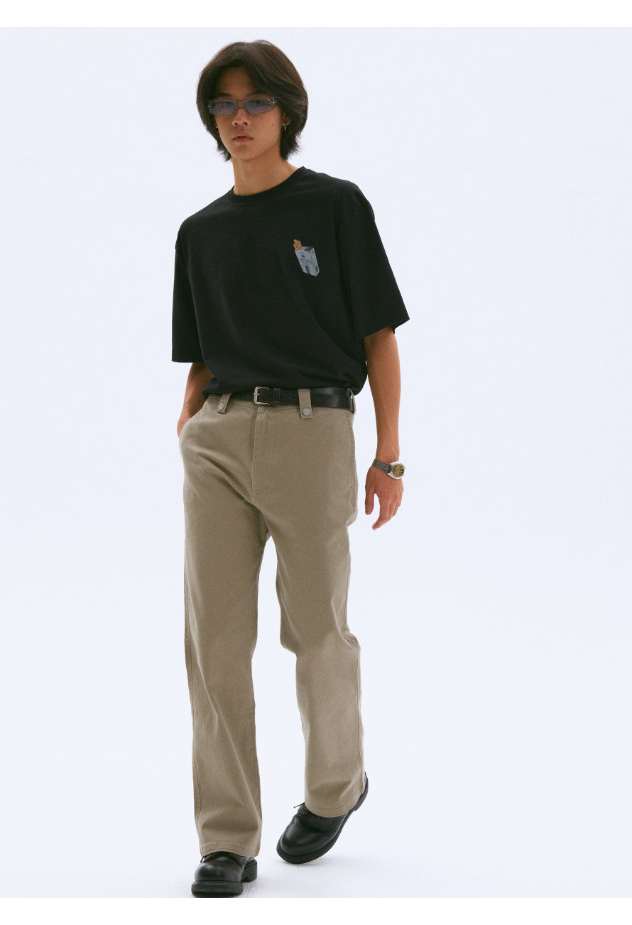 "Old Roads"Flared Chinos Pants