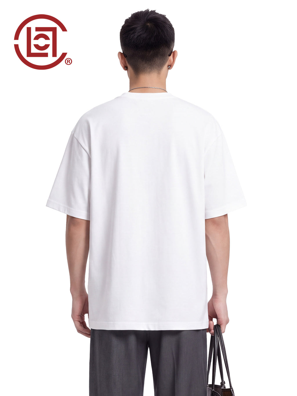 CLOTTEE by CLOT, Chinese-style compass print loose short-sleeve T-shirt, unisex summer cooling pure cotton top K