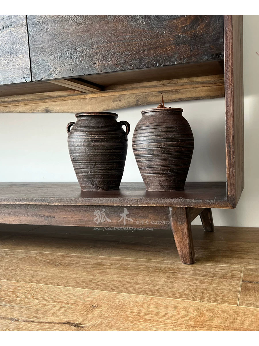 Surprise Wind Extended Ridgeline Sideboard Solid Wood Sideboard Original Design Owl Wood Drawer Sideboard Coffee Cabinet