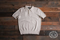 AnnualRing Annual Ring Tailor Lapel Knit Polo Shirt American Retro Casual Xinjiang Cotton Short Sleeve T-Shirt Summer