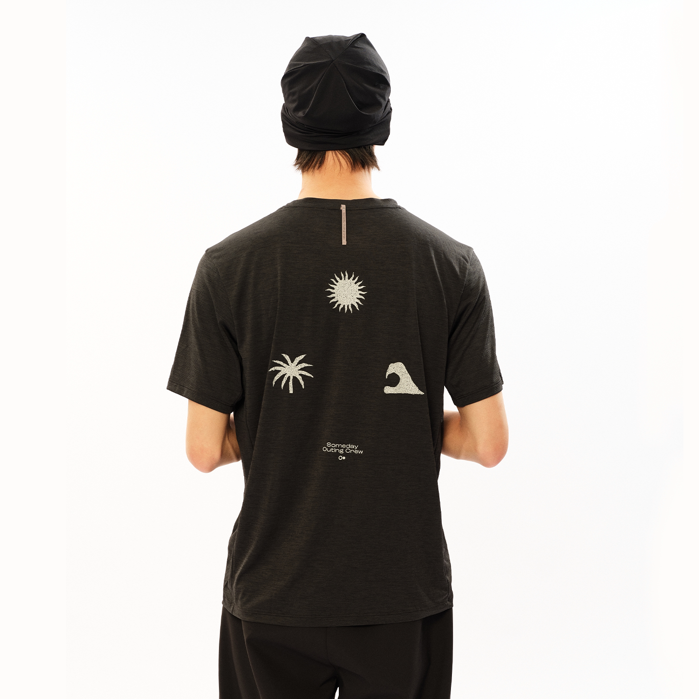 SOC Yiri Tongtu Series 7A Antibacterial Quick-Dry T-shirt Crew Neck Back Print Top Lightweight Sports Short Sleeve Men's Clothing