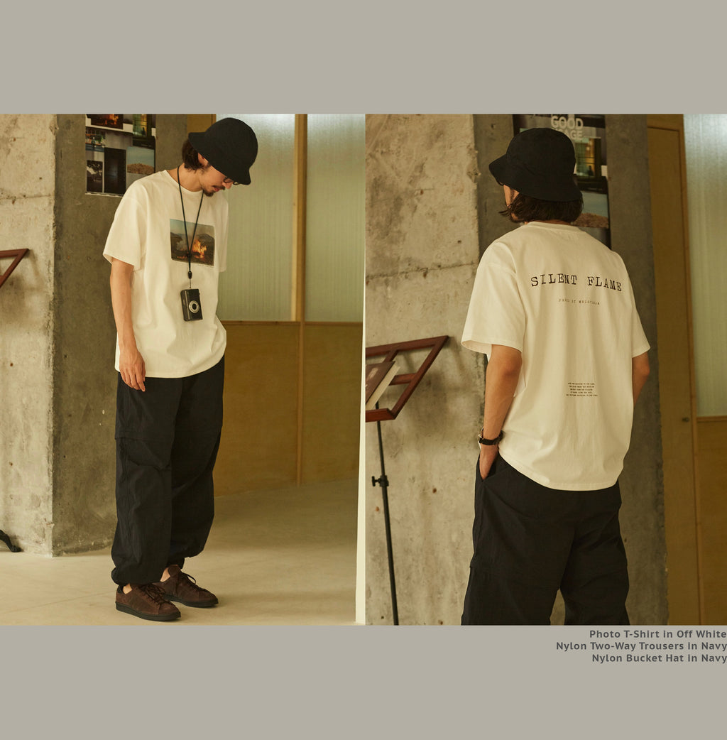 U.Sage x Meisyakan Photo T-Shirt Photo T-Shirt Long-staple cotton