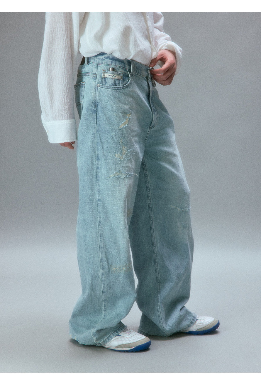 "Mended" Jeans