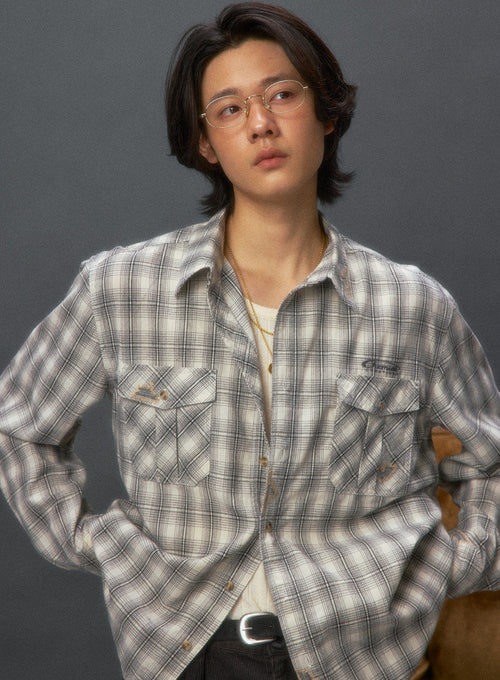 "Arizona Dream" Distressed Plaid Shirt