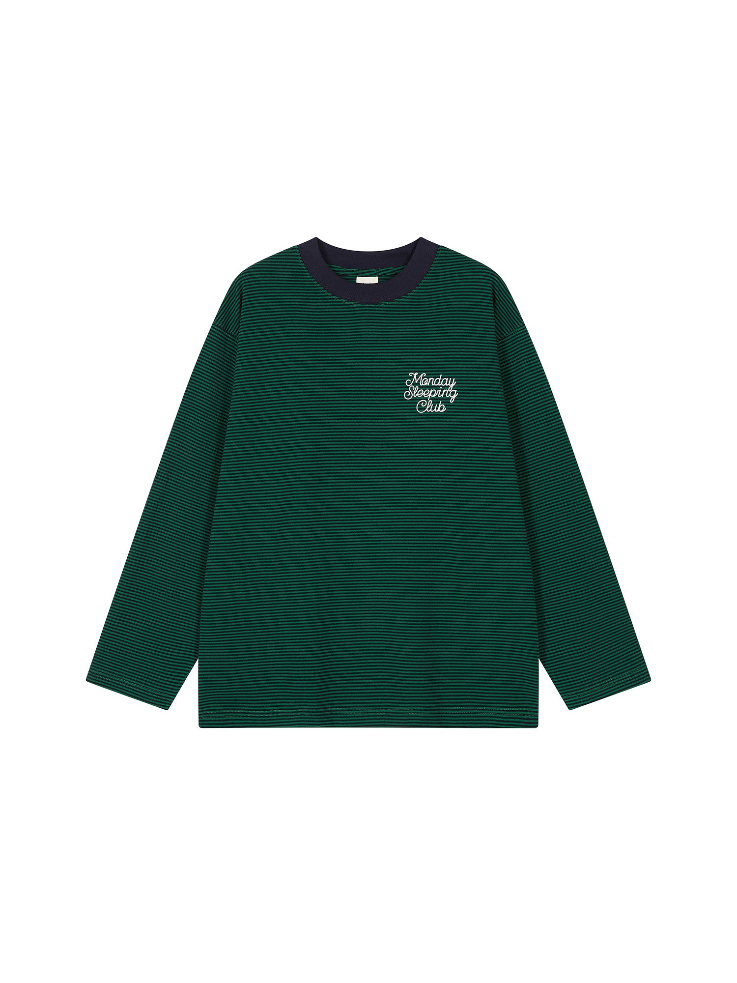 MondaySleepinClub & DISNEY collaboration series "Companion to Dream" printed striped long-sleeved T-shirt