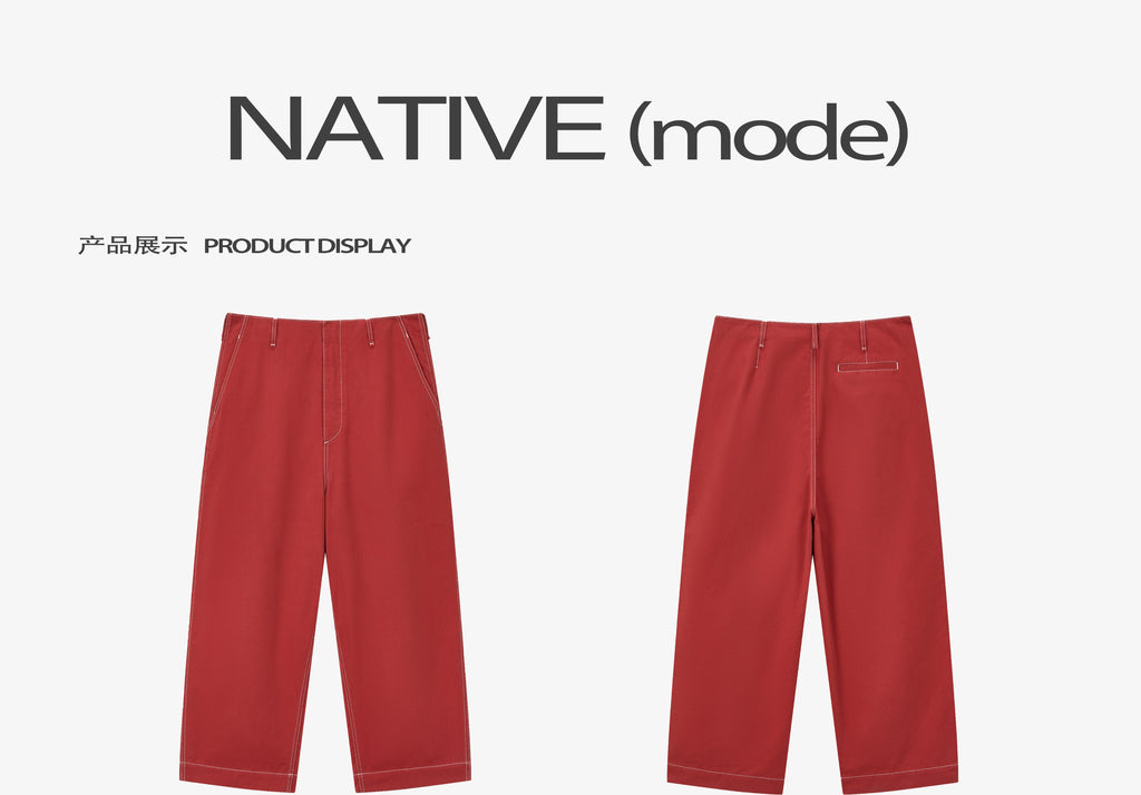 NATIVE MODE* Ruby Bright Line Sergeant Trouser Trouser Pants RUBY MILITARY TROUSER