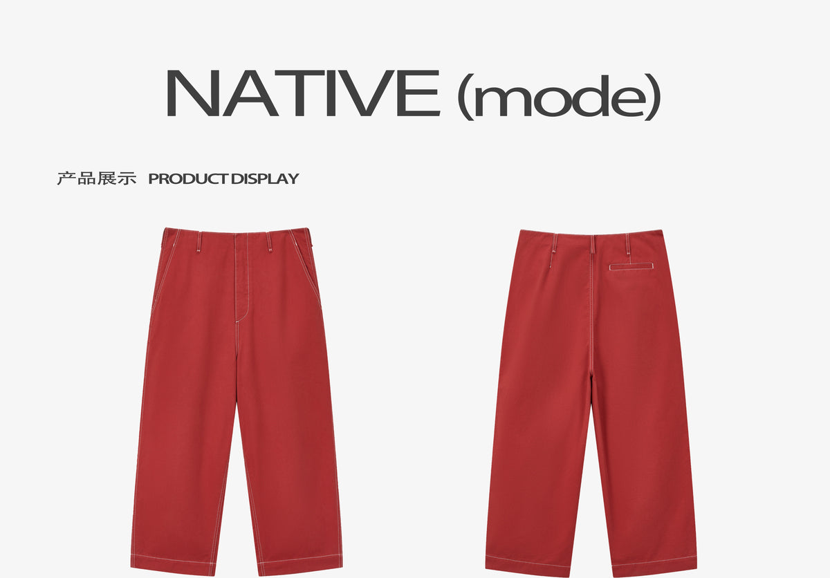 NATIVE MODE* Ruby Bright Line Sergeant Trouser Trouser Pants RUBY MILITARY TROUSER