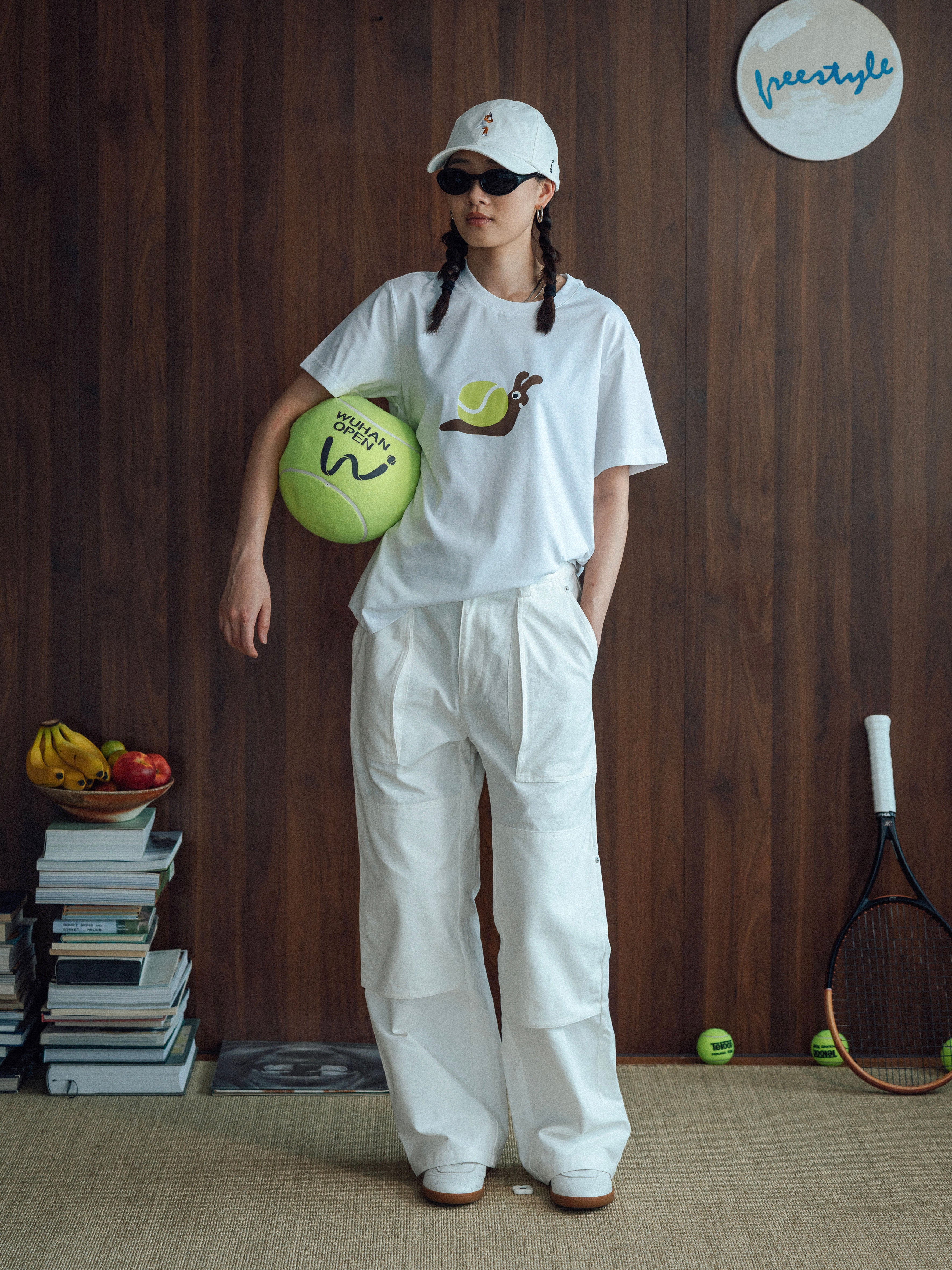 FMACM Men & Madness X Genius Strike Snail Tennis Sports Casual Short-Sleeve T-Shirt