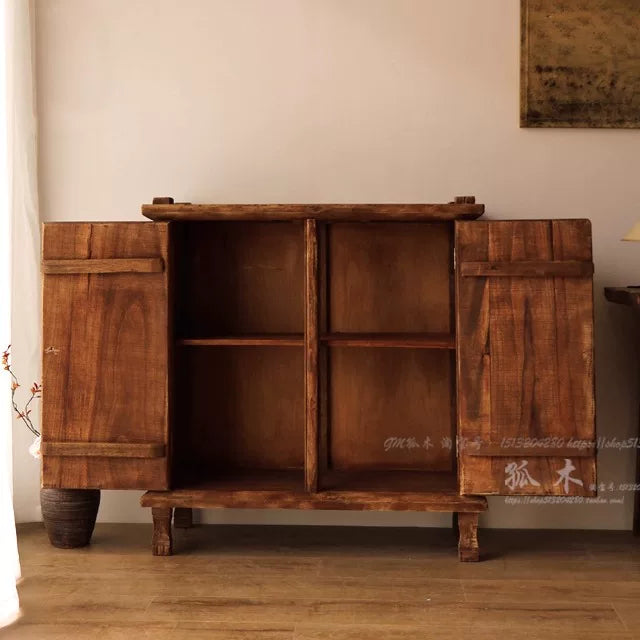 Indonesian Old Cabinets | Vintage 1950s Used Wine Cabinet Sideboard Storage Cabinet