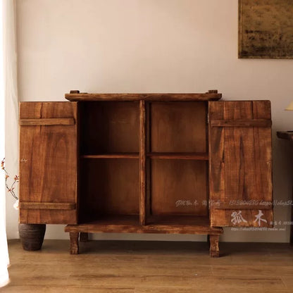 Indonesian Old Cabinets | Vintage 1950s Used Wine Cabinet Sideboard Storage Cabinet