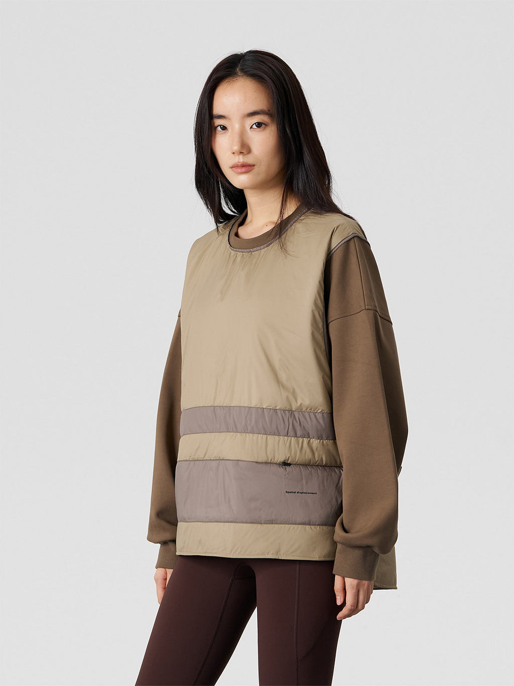 FMACM Men & Kuang 3M New Shirley Vest Patchwork Crew Neck Sweatshirt Loose Casual 2025 Autumn/Winter New Arrival