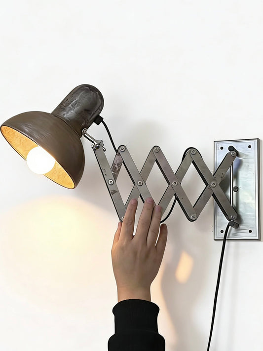 Retro industrial style outdoor wall lamp B&B café bar ambient light telescopic long arm lamp corridor American wall lamp