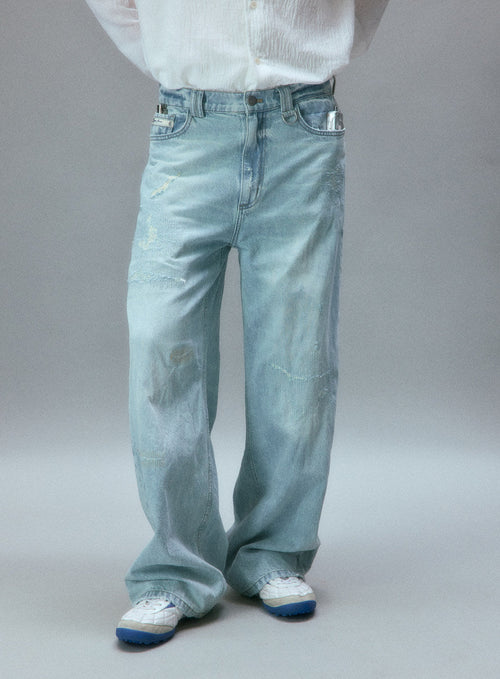 "Mended" Jeans