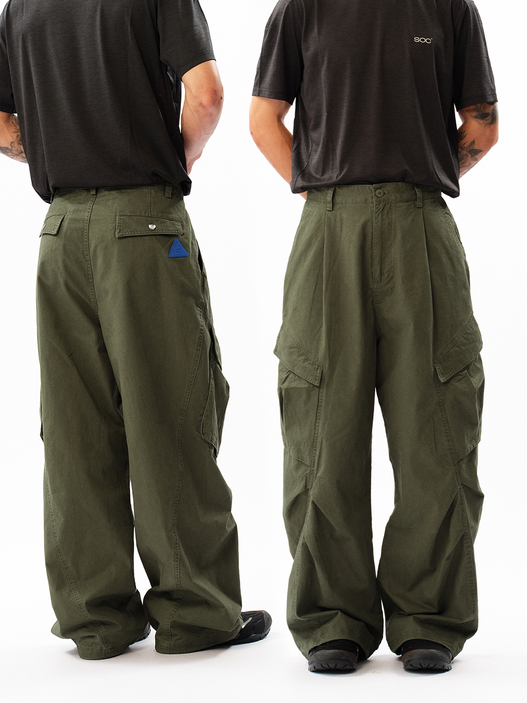 roaringwild a arch roaring beast army green pants cargo pants long pants american paratrooper pants man