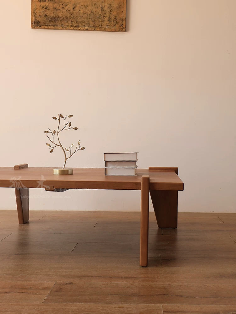 Old Wood Renovation | Chandigarh coffee table, solid wood coffee table, living room design, Japanese wabi-sabi style