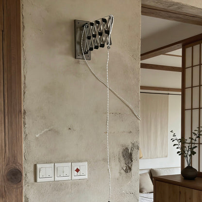 Retro industrial style wall lamp, homestay café, bar, teahouse atmosphere light, telescopic long arm chandelier, wall hanging dual-purpose lamp