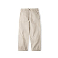 French hemp retro worker pants embryo white cottonseed shell American loose twill French Pant