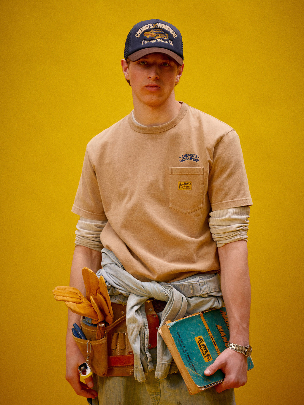 "Workwear" Washed T-shrit