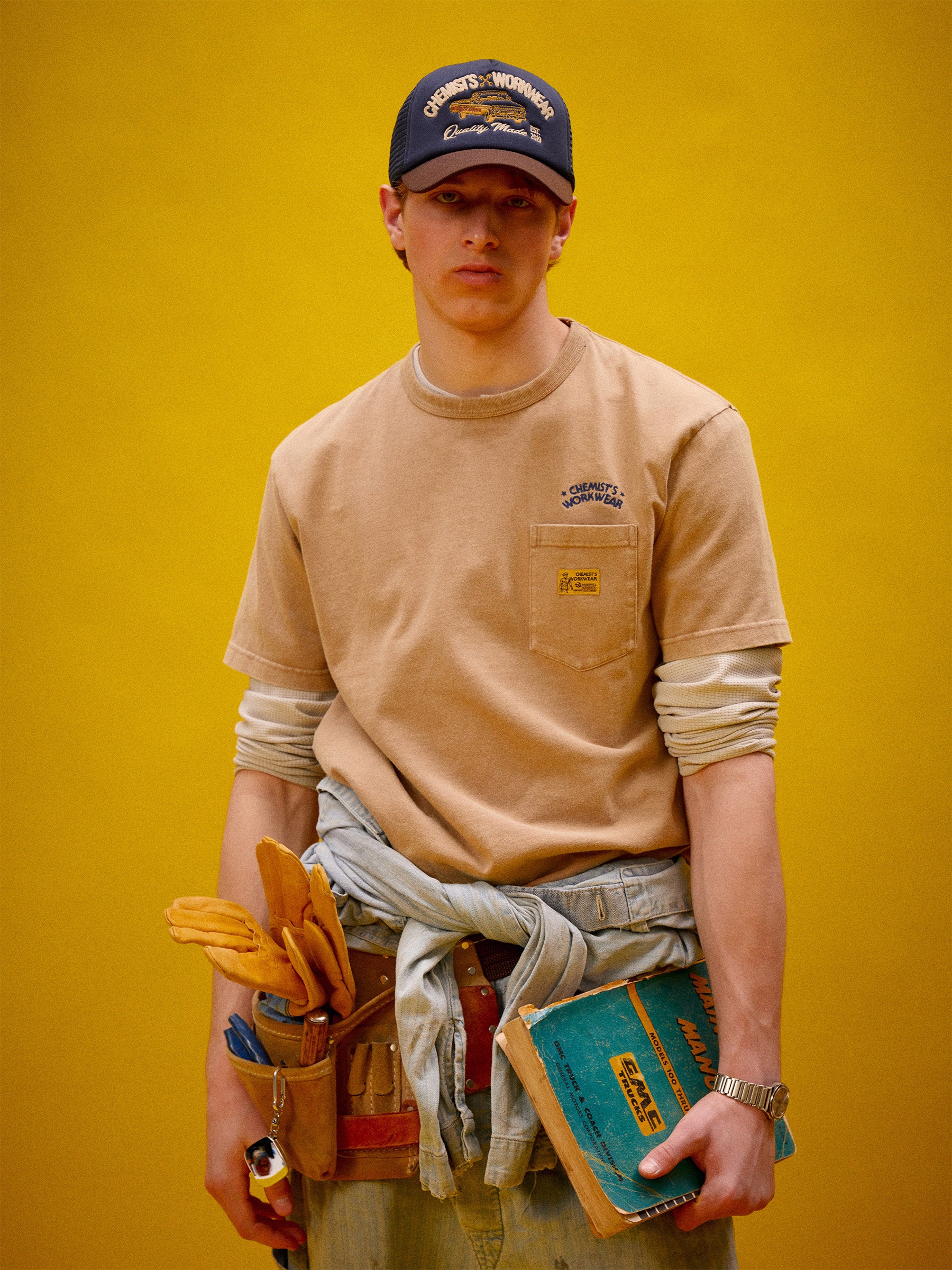 "Workwear" Washed T-shrit