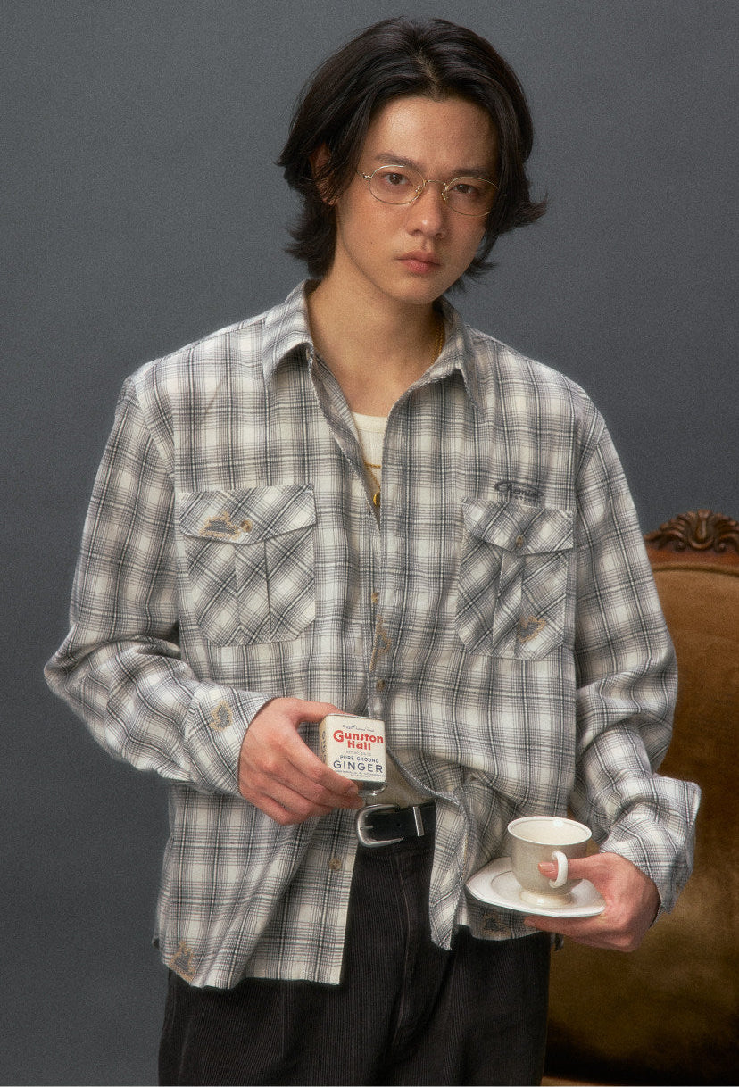 "Arizona Dream" Distressed Plaid Shirt