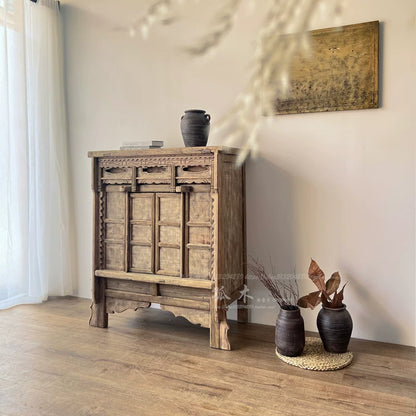 Chinese vintage revival | Entryway cabinet, antique sideboard, storage cabinet, wabi-sabi style, Ming and Qing classical furniture
