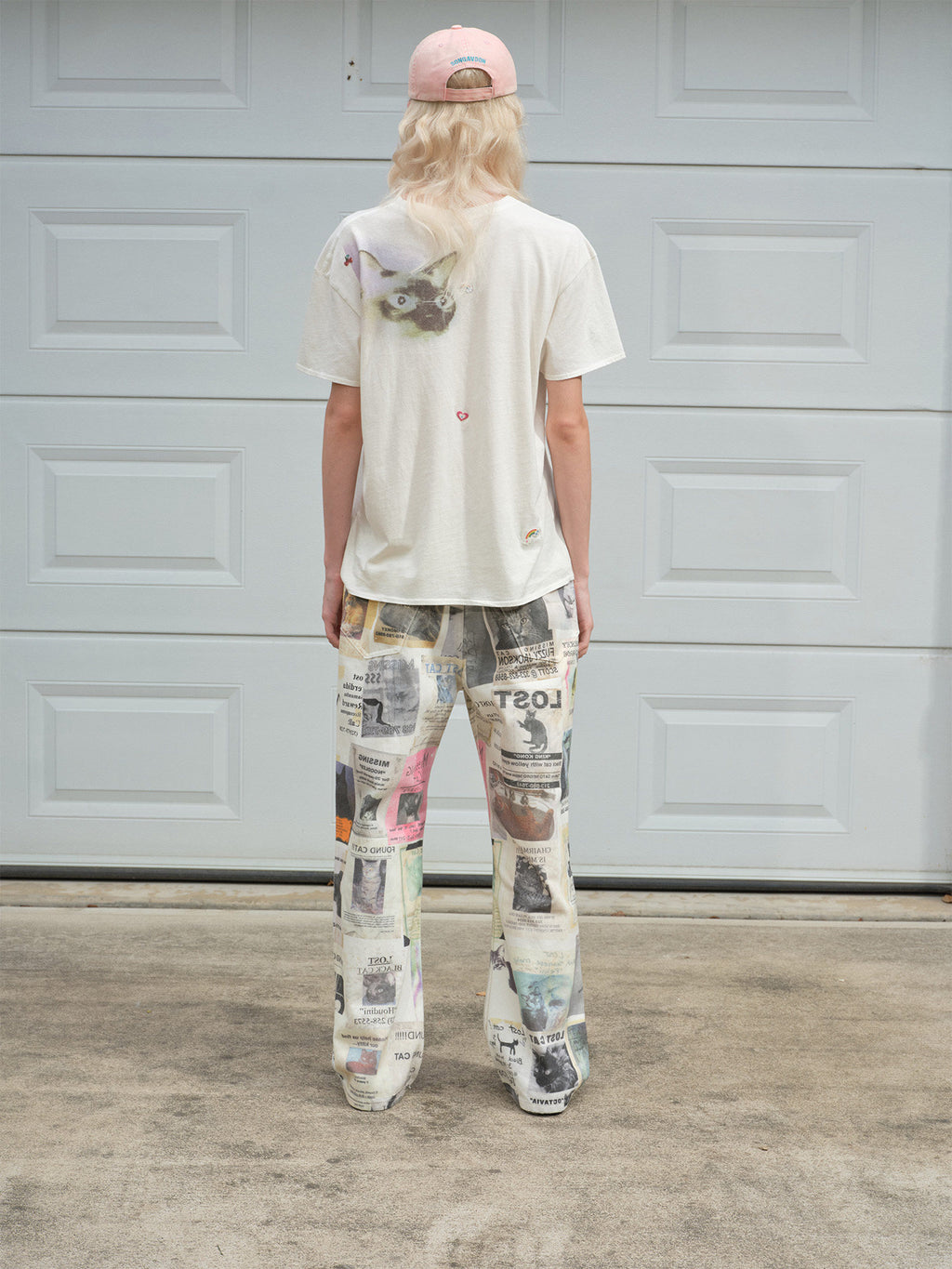 SONGAADON 26FW LOST CAT digital print jeans