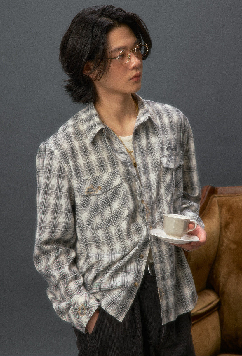"Arizona Dream" Distressed Plaid Shirt