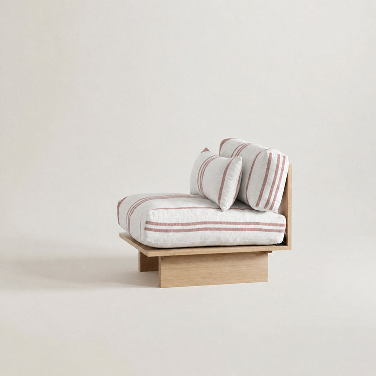 [NEVERLAND Authentic] Original Design Simple Modern Detachable Washable Natural Wood White Oak Sofa NORA