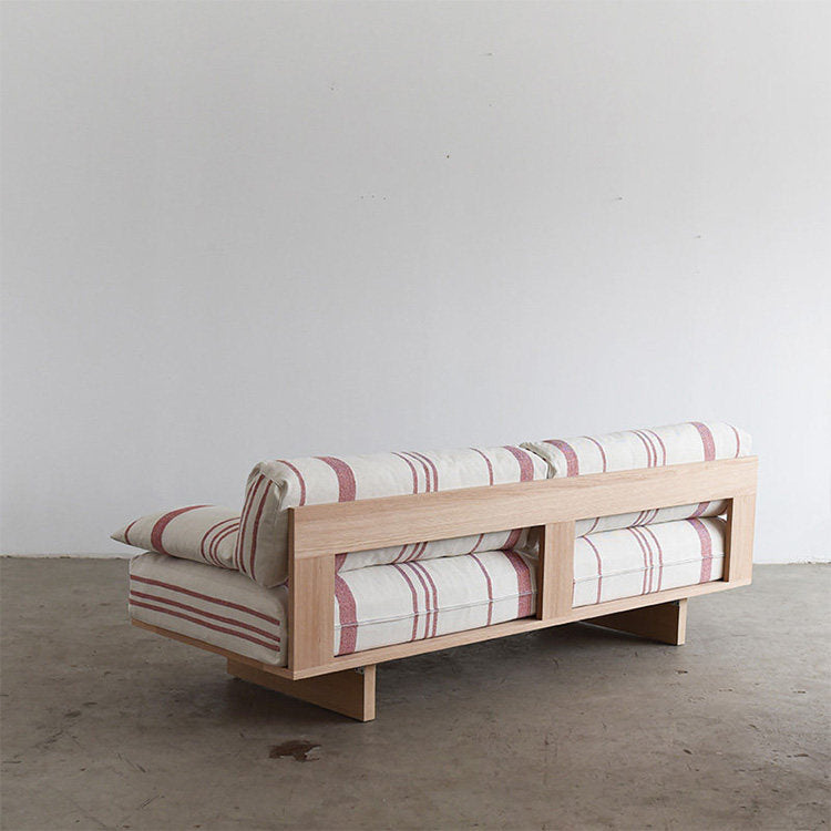 [NEVERLAND Authentic] Original Design Simple Modern Detachable Washable Natural Wood White Oak Sofa NORA