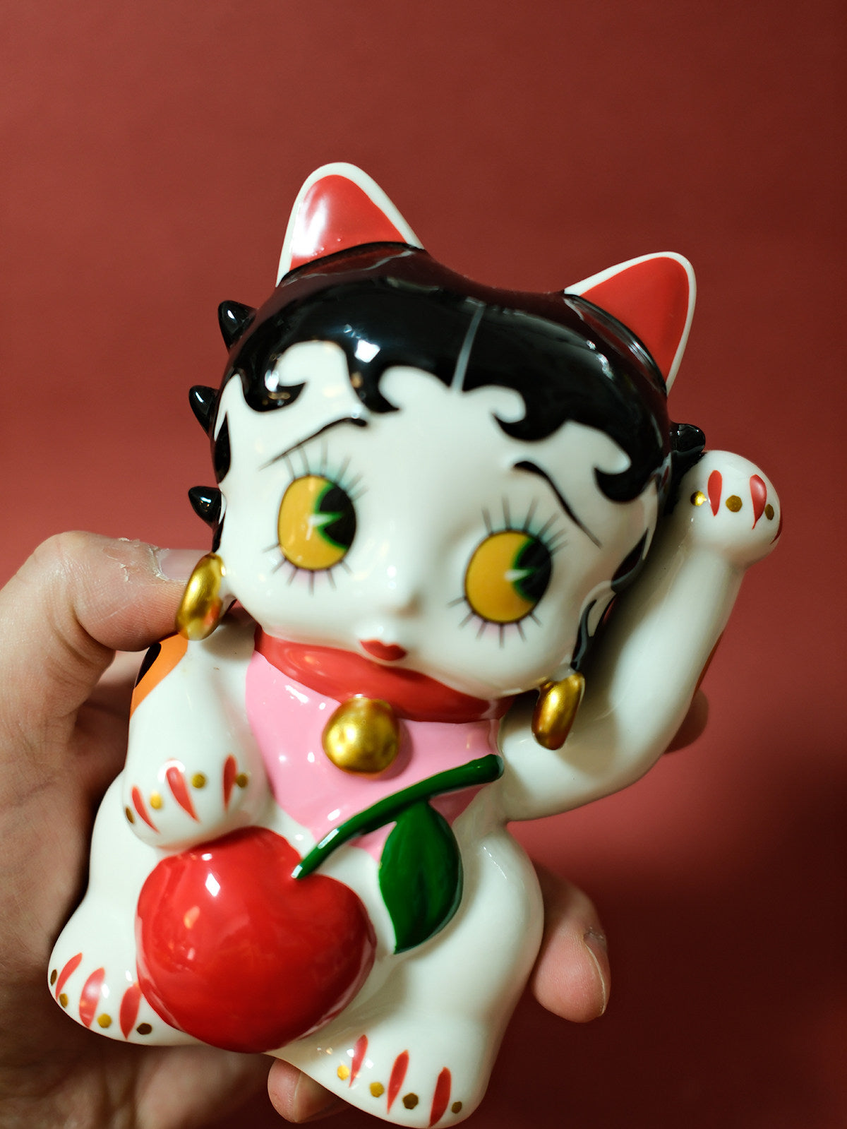 Ceramic lucky cat decorative ornament