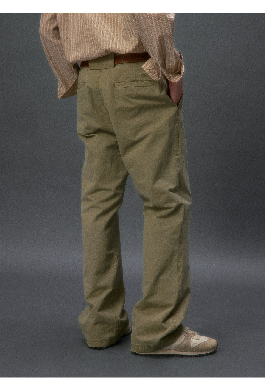 "Old Roads"Flared Chinos Pants