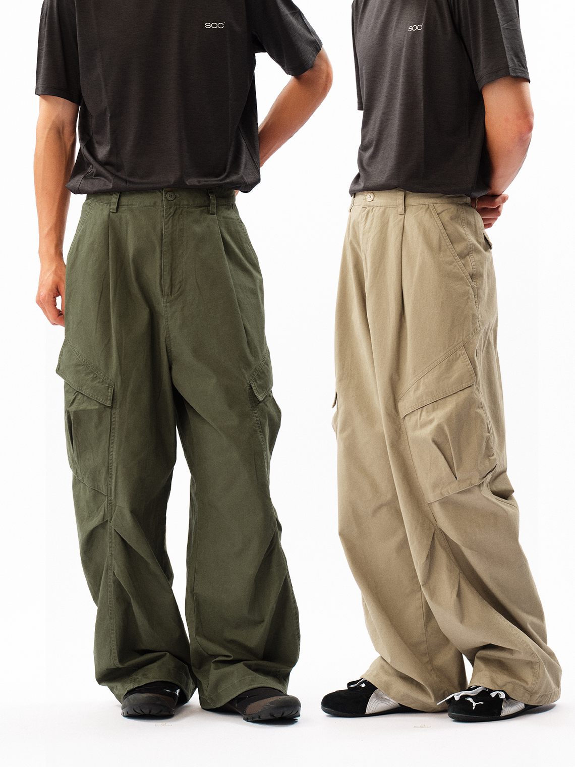 roaringwild a arch roaring beast army green pants cargo pants long pants american paratrooper pants man