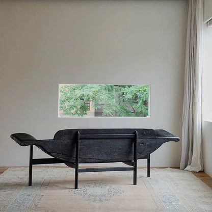 | Drunken Boat Chair\Wabi-sabi Style Carbonized Black Sofa Chair Designer Creative Homestay Hotel Leisure Chair Furniture